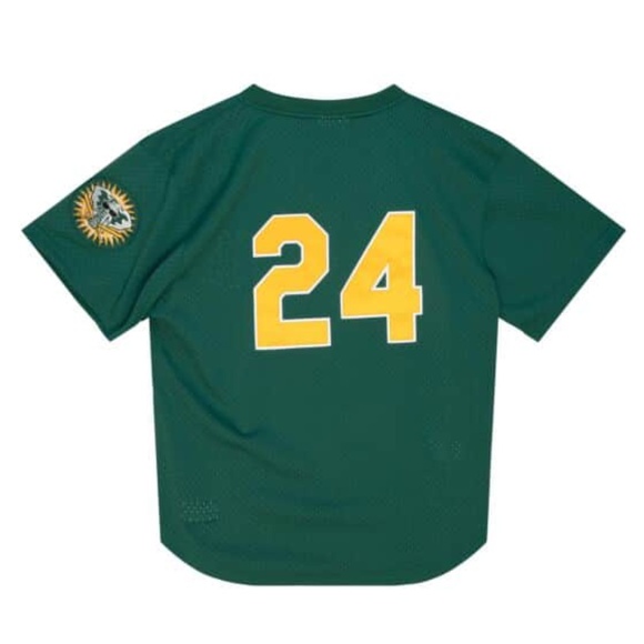 Mitchell & Ness Rickey Henderson 1988 Oakland Athletics A's Authentic BP Jersey - Picture 2 of 3